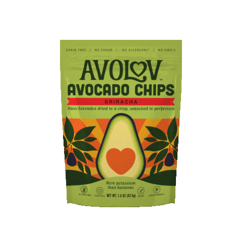Avocado Sriracha Sticker