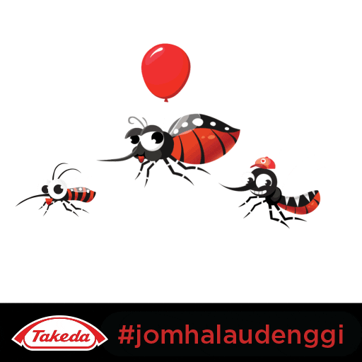 Happy Nyamuk Sticker by Know Dengue Malaysia