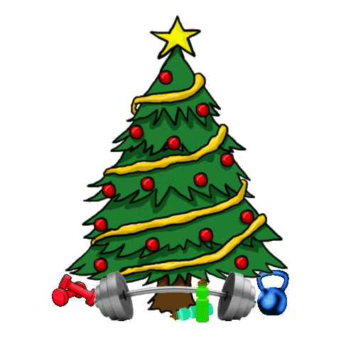 Work Hard Christmas Tree Sticker by TransformPT