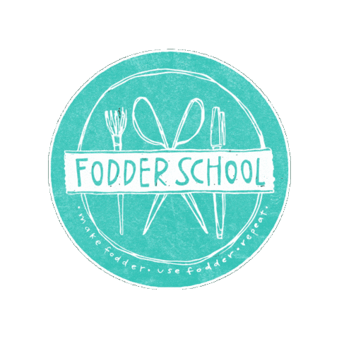 Fodder School Sticker by willaworkshops