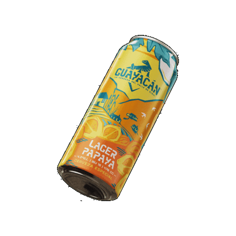 Guayacán Lager Papaya Sticker by Cerveza Guayacán