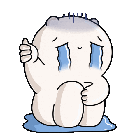 Sad Cry Sticker