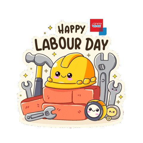 Happy Labour Day Sticker by CNI