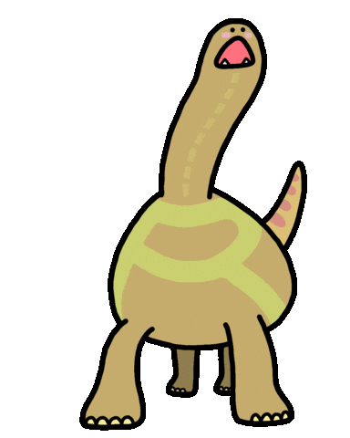 Dinosaur 恐竜 Sticker by ONIUSA