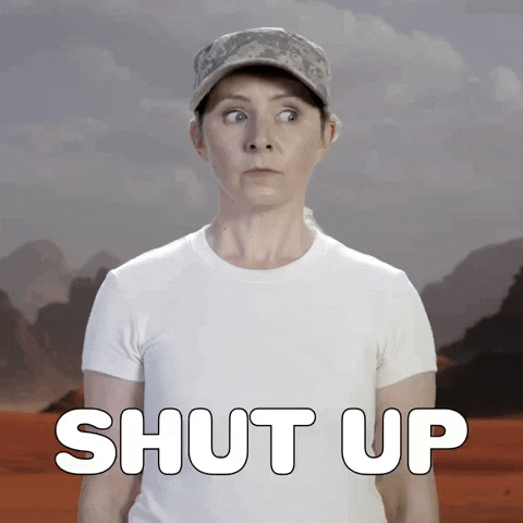 Shut Your Mouth GIF by Beverley Mitchell