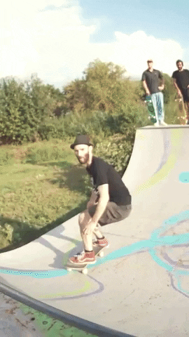 Skate Ride Out GIF by Concrete Surfers Motorcycle Dudes - CSMD