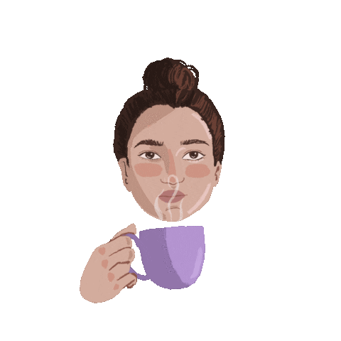 Girl Coffee Sticker by Yzawuthrich