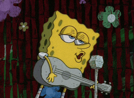spongebob squarepants singing GIF