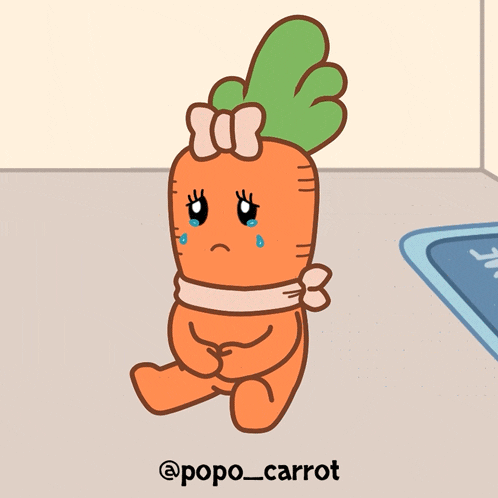 popo_carrot sad crying cry tears GIF