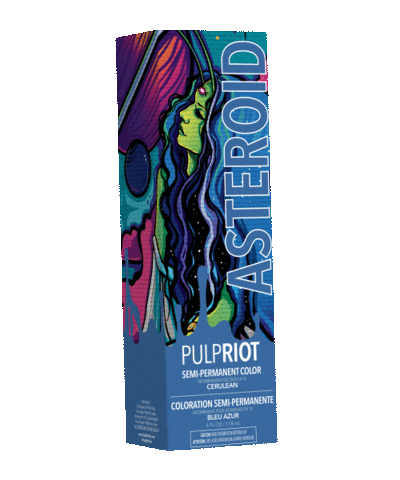 Blue Hair Cosmic Collection Sticker by pulpriot