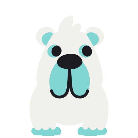 Polar Bear Max Sticker by Maxomorra