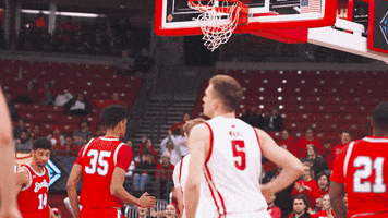 High Five Lets Go GIF by Wisconsin Badgers