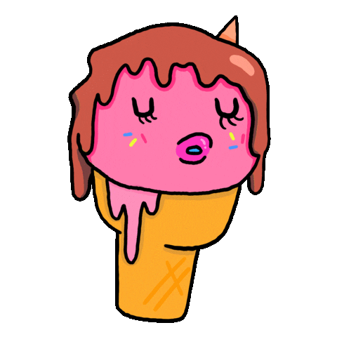 Ice Cream Pink Sticker