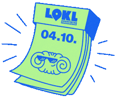 Franz Franzbrötchen Sticker by LOKL Hamburg