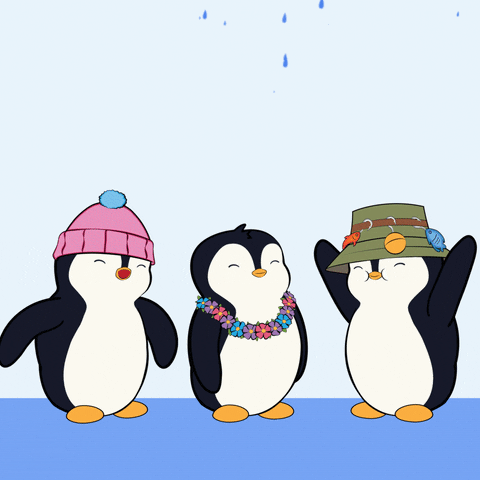 Happy Rainy Day GIF by Pudgy Penguins