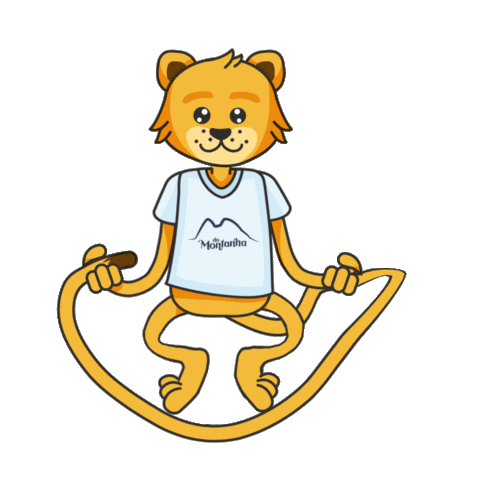 Onca Jumping Sticker by Água da Montanha