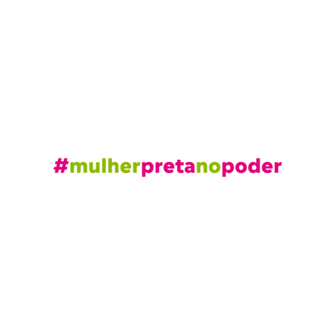 Mulherpreta Poder Sticker by Sylvia Siqueira