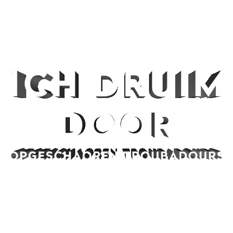 Opgeschaoren Troubadours Sticker