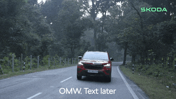 Driving On My Way GIF by Skoda India