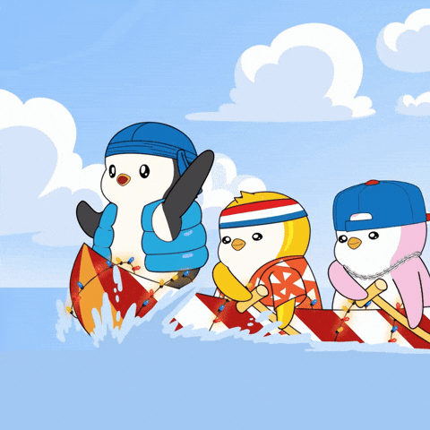 Penguin Boat GIF by Pengu Juice Co.