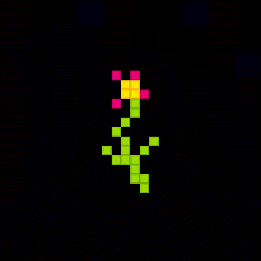 Pixel Flower GIF