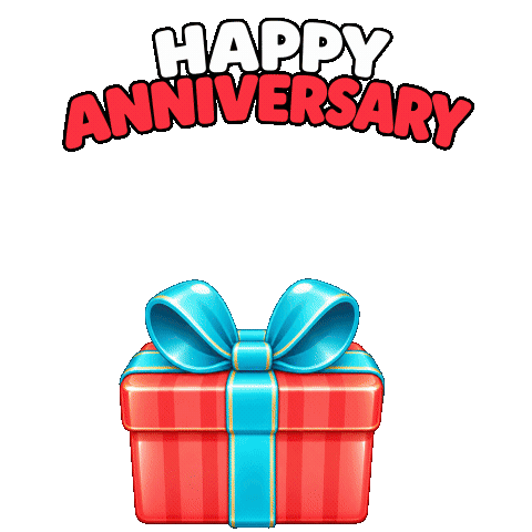 Happy Anniversary Love Sticker by Lucas and Friends by RV AppStudios