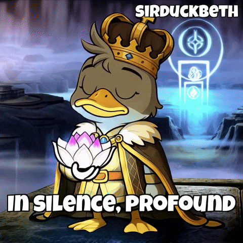 Meditation Glow GIF by SirDuckbeth