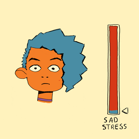 Blue Hair Pimple GIF