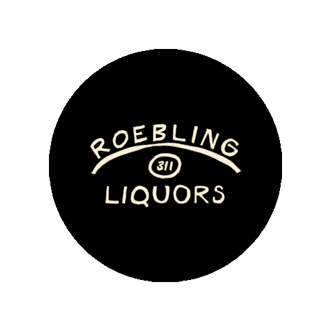 Cheers Drinking Sticker by Roebling Liquors