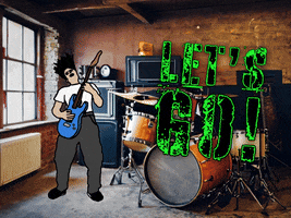 Rock And Roll Guitar GIF by Sealed With A GIF