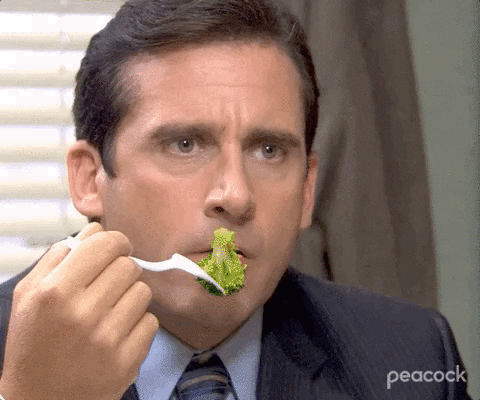 michael-scott-the-office-eating-broccol-vegan