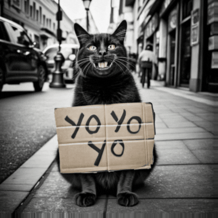 Yo Yo Yo Cat GIF by Gallery.fm