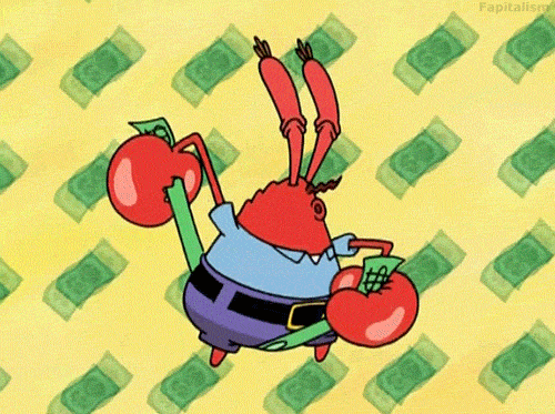 Mr Krabs Money GIF by SpongeBob SquarePants
