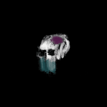 Glitch Skull GIF