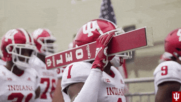 Love Each Other Football GIF by Indiana Hoosiers