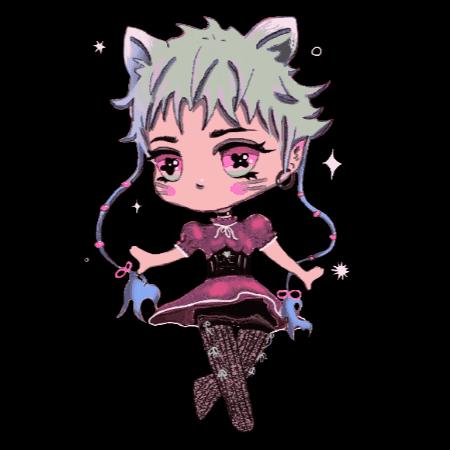Cat Girl Halloween GIF