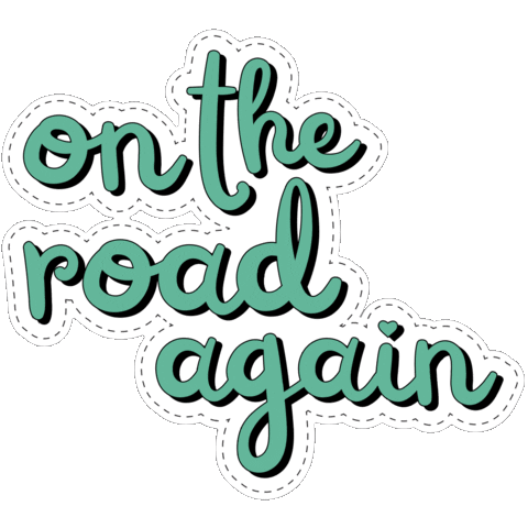 On The Road Again Vacation Sticker