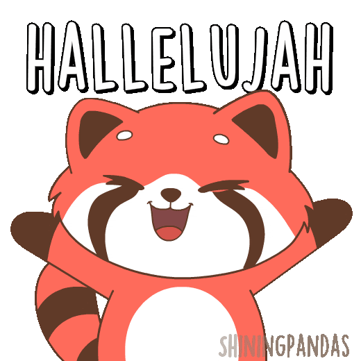 Red Panda Yes Sticker