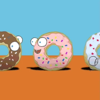 Hungry Donut GIF by Chris Timmons