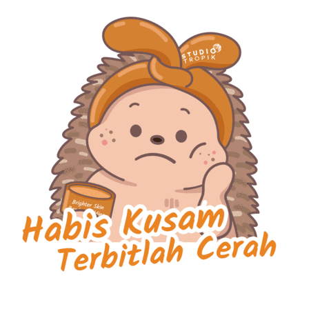 Hedgehog Moisturizer Sticker by Studio Tropik