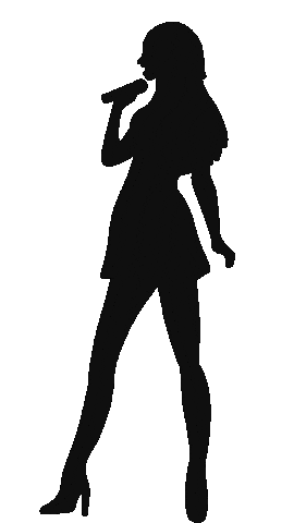 Woman Sing Sticker