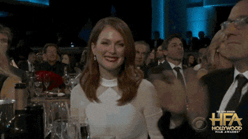 Happy Julianne Moore GIF by HOLLYWOOD FILM AWARDS