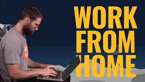 Work From Home Gif By Sticker - Find & Share on GIPHY
