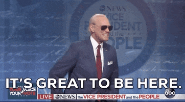 Its Great To Be Here Joe Biden GIF by Saturday Night Live