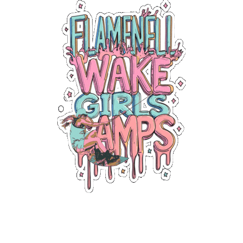 Wakeboarding Sticker by Flamenell