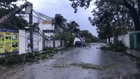 Storm Zeta Downs Power Lines, Traffic Lights in Cozumel