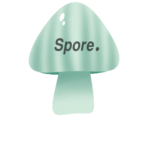 Health Mushroom Sticker by Spore Life Sciences