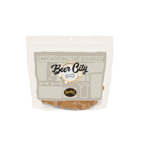 Beer City Dog Biscuits Sticker