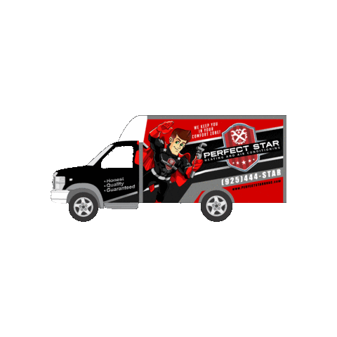 Perfect Star HVAC Sticker