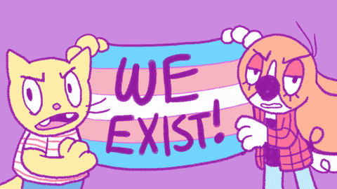 Trans We Exist GIF - Find & Share on GIPHY
